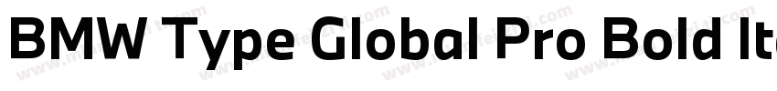 BMW Type Global Pro Bold Italic字体转换